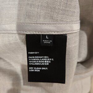 Lafayette 148 Grey Tropical Wool Maxi Dress